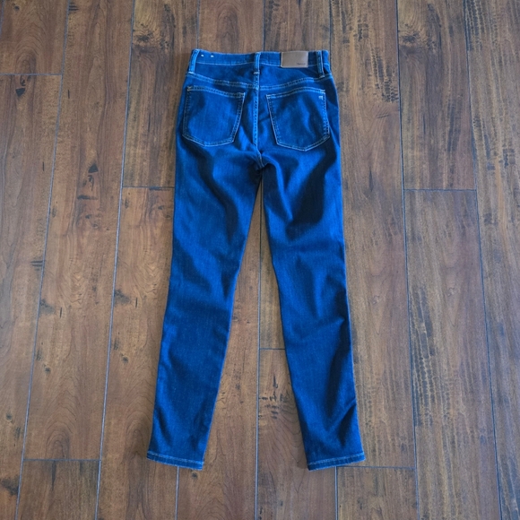 Madewell Women's 10" High-Rise Skinny Dark Wash Stretch Denim Jeans Size 27 - Picture 5 of 13
